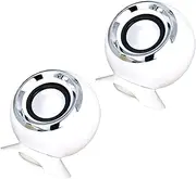 Mini Speaker Set 2.0 Computer Speaker Music Speaker for Tv Games Home Office Stylish Sound White