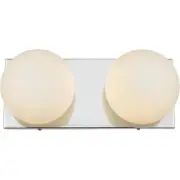 Living District LD7303W14CH Jaylin 2 Light 14 inch Chrome Bath Sconce Wall Light