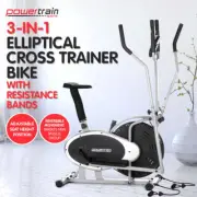 NNEDPE Powertrain 3-in-1 Elliptical Cross Trainer Exercise Bike with Resistance