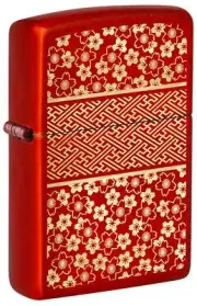 ZPPO Asian Kimono Inspired Design Metallic Red 48493