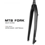 Carbon Fiber Mountain Bike Hard Fork Disc MTB Bicycle Rigid Fork 26 /27.5/29 In