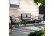 Gardeon Outdoor Sofa Set Lounge Setting Wicker Table and Chairs Garden Patio Furniture