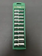 10 Pc. 1/2" Drive 6 Pt. Deep Socket Set, Metric - 80704