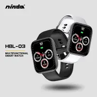 在飛比找Yahoo奇摩購物中心優惠-NISDA全觸控大錶面彩屏防水型運動智慧手環HBL-03 (