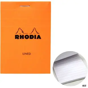 法國RHODIA 上掀式騎馬釘橫線筆記本/ A7/ Orange/ Lined