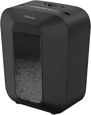 Fellowes Paper Shredder for Home Office Use - 9 Sheet Cross Cut Shredders Home Use - Shredder with 17L Bin & Safety Lock - Powershred LX50 - Shreds 31 Sheets in One Minute - High Security P4 - Black