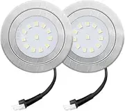 Veulrn 2Pack1.5W Range Hood Light Bulbs,12VDC Kitchen Cooker Hood Light Bulbs,Kitchen Light Replacement 20W Halogen Light Bulbs