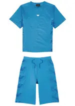 Emporio Armani Kids Logo Cotton T-shirt and Shorts set - Blue - 16YR (16 Years) 16YR (16 years)