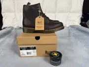 NIB Dr Doc Martens 1460 Forlife Brown Combat Boots Mens 12 (13366201)