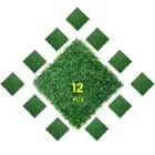 Ogrmar 12 Pieces 20"x 20" Artificial Boxwood Panels Topiary Hedge Plant, Priv...