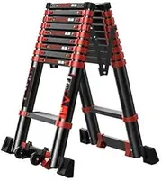 Ladder,Telescopic Ladder Aluminium Telescopic Ladder Extension Portable Multi-Purpose Extendable Ladders Multi Purpose Telescoping Ladder KeYJ