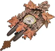 Home Living Room Cuckoo for Alarm Vintage Home Decor Cuckoo Digital Wall Hanging Frame Wall Art Traditional Bedroom Wall Wooden Generic