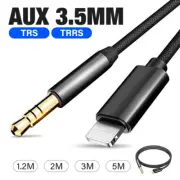 3.5mm Jack Aux Cable Car Speaker Headphone Cord for iPhone 14 13 12 11 Pro XR 8