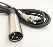 6ft 3.5mm Mono Plug to 3-Pin XLR Male Plug Audio Cable