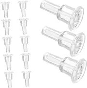 Veemoon 50pcs Earring Backs Studs: Safety Back Hooks Pads Soft Full-Cover Clear Ear Stoppers Protectors for Comfort and Secure Fit