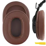 Geekria Protein Leather Ear Pads for SONY MDR-7506 Headphones (Brown)