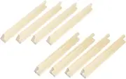ERINGOGO 8pcs Set Wooden Domino Rack Display Base Holder for Gaming Cards Domino Tiles Organizer for Board Games DIY Projects