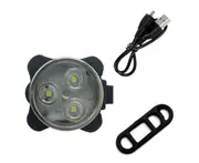 Outdoor MTB Bicycle Front Light LED Silicone New Riding USB Charging Accessories COB Warning Tail Light Set