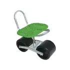 Rolling Garden Seat Garden Chair 360 Degree Swivel Seat Garden Trolley Rolling