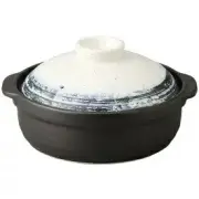 Domestic earthenware pot, Mino ware, deep clay pot, Yoraku stone pa From Japan
