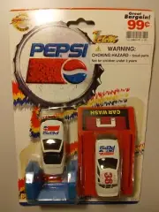 Pepsi Team Die Cast Cars Car Wash Golden Wheel New Sealed