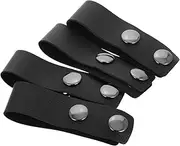 [BRIGHTFUFU] 4pcs Men's Ratchet Belt Buckles for Weight Lifting Outdoor Work Belts Comfortable Elastic Retainer Clips