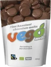 Vego Fine Hazelnut Chocolate Melts 180g