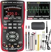 XEAST 2 in 1 Handheld Oscilloscope Multimeter, 10MHz Bandwidth 48MSa/s High Sampling Professional Oscilloscope, 9999 Counts Digital Multimeter, Auto-Calibration Function, DC/AC Voltage/Current Test