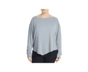 ELAN Womens Stretch Long Sleeve Boat Neck Top