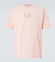 [C.P. Company] C.P. Company Logo cotton jersey T-shirt AU 90 pink