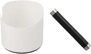 Stainless Steel Coffee Grounds Knock Box, 4.5 Inch Coffee Knock Box with Removable Knock Bar for Home (White)