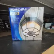 Heath Zenith Motion-Sensing Hardwired Incandescent Black Ceiling Light
