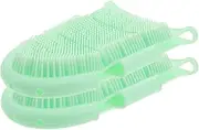 Versatile Dual-sided Design Body Scrubbers for Shower Scalp Scrubber Silicone Massage Brush Bath Exfoliating Gloves