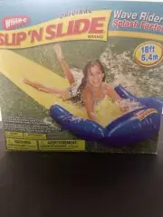 Wham-O Slip'N Slide Wave Rider Splash Factor 18ft Backyard Water Slide Open Box