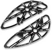 AN 10G Adj Driver Floorboards Machined Pair Softail Deluxe 16