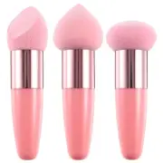 3 Pcs Beauty Pen Set Make up Sponges for Foundation Makeup with Handle