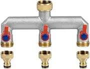 Brass Garden Water Spigot Splitter