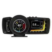 Smart Car OBD2 And GPS Gauge HUD Head-Up Digital Display Speedometer Turbo RPM Alarm