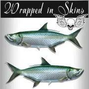 Tarpon Decals Fish Stickers Tackle Box RV Truck Trailer Camping AFP-0087
