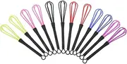 12pcs Hair Dye Blender Blenders Cooking Mixer Cream Mixer Hairdresser Supplies Hair Coloring Products Hair Dye Mixing Kit Hairdressing Supplies Salon Whisk Hairdressing Tools Abs WOONEKY