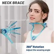 Adjustable Neck Support Braces Decompressed Shaping Cervical Traction Collar Forward Posture Corrector Health Care Stretcher for Teenager