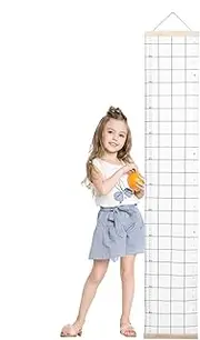 Height Chart for Kids,Canvas Height Measurement for Kids - Hangable Waterproof Measuring Tool Removable for Boys, Girls, Baby, Toddler