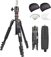 GEX Multifunction Mannequin Tripod Stand Canvas Block Training Doll Manikin Head Wig Stand (Camera) for Cosmetology Hairdressing