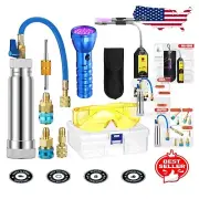 AC Leak Detector Kit with UV Dye Injector & Flashlight - Compatible with R1234yf