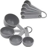 [KitchenAid] Universal Measuring Cup and Spoon Set, 9 Piece, Gray