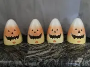 Halloween Candy Corn Light Up Goblins. The Lights Blink And Change Colors