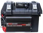 Crafted in Australia - Power Station Bundle - 1000W Inverter Compact Battery Box featuring 40A DC to DC Charger.