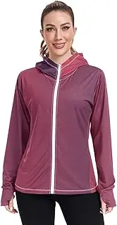 [Caihoyu] Plain Hoodie with Thumb Holes Rash Guard Shirts UPF 50+ Protection Lightweight Sweatshirt for Hiking Outdoor, Multicolor05, X-Large