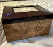 Cremation Urn and Memento Kit Neptune Society Cherry Finish MDF Wood NEW