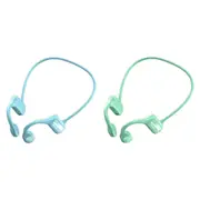 Bone Conduction Headphones 2pcs Bone Conduction Bluetooth Earphones -Blue and Green